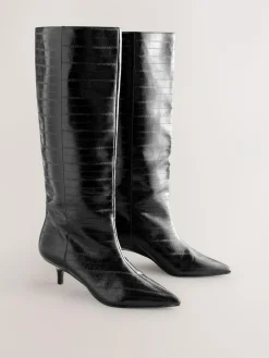 Next Forever Comfort® Knee High Underset Heel Boots^Women Boots & Wellies|Boots