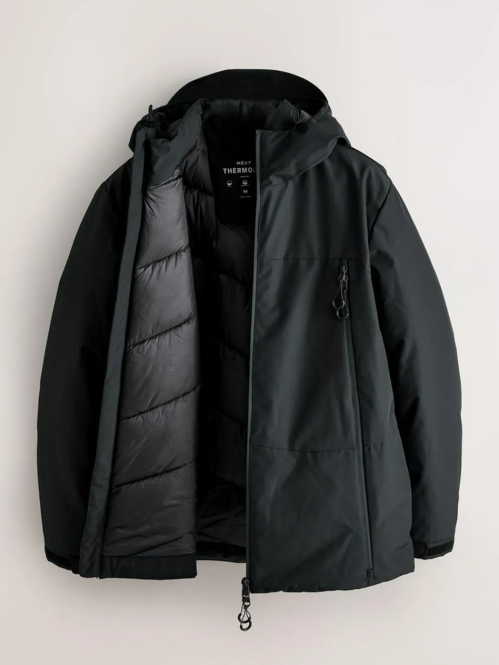 Sale Next ThermoGen Shower Resistant Wadded Jacket Black