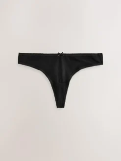 Next Thong Cotton Rich Knickers 7 Pack^Women Panties|All Lingerie