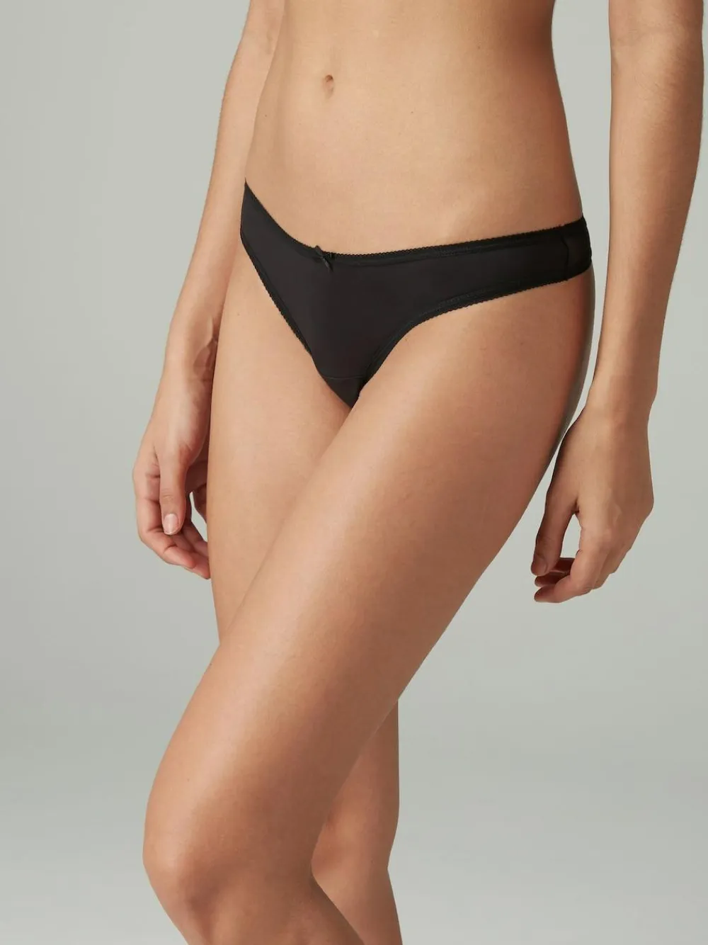 Best Next Thong Microfibre Knickers 5 Pack Black