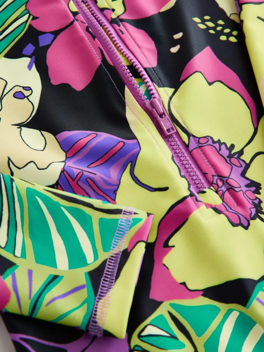 Outlet Next Black Tropical One Piece Short Swimsuit (3-16yrs)