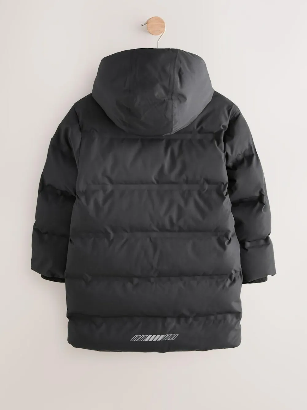 Discount Next Waterproof Long Line Fleece Lined Puffer Coat (3-17yrs) Black