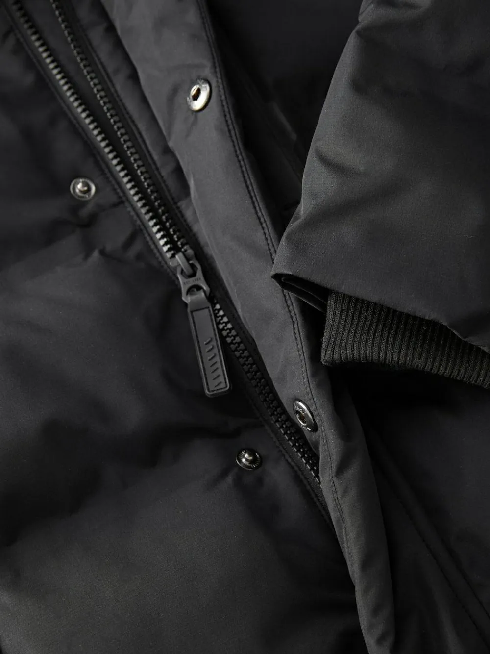 Discount Next Waterproof Long Line Fleece Lined Puffer Coat (3-17yrs) Black