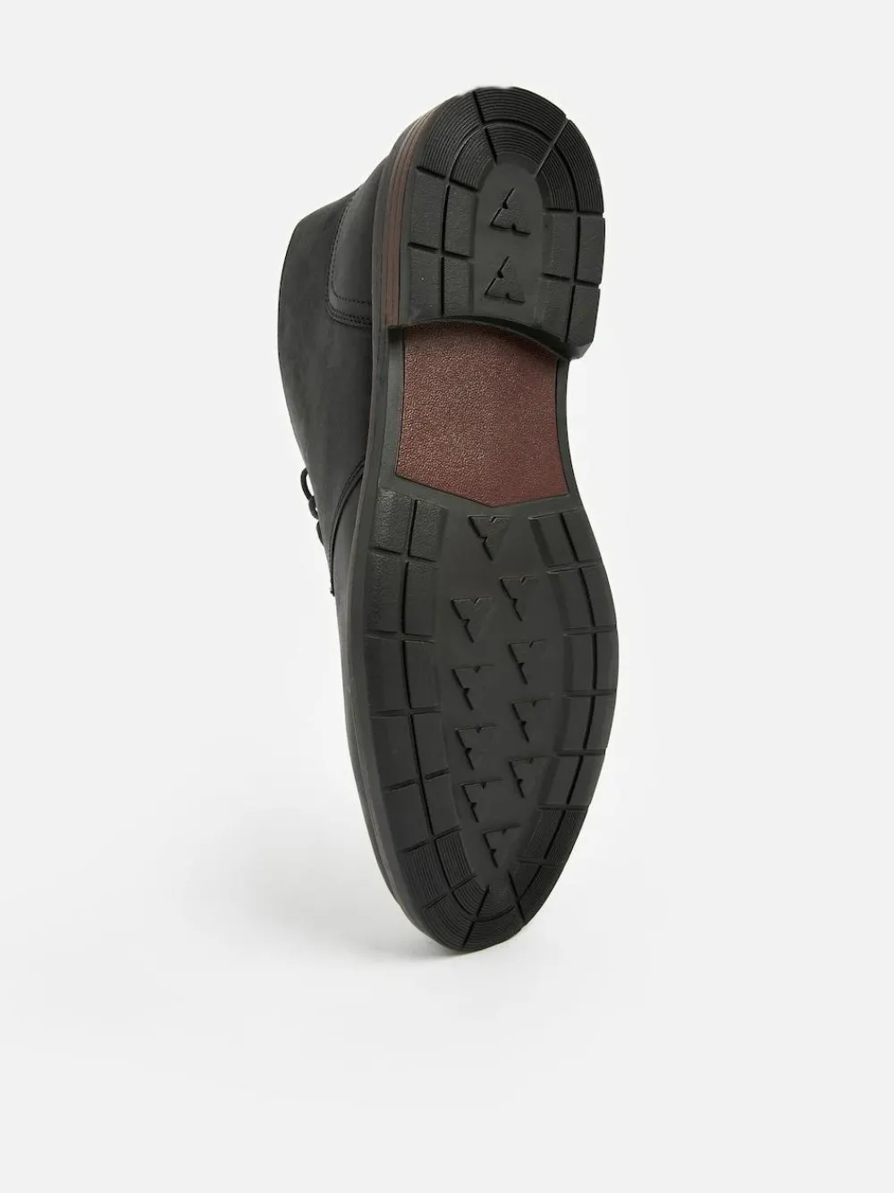 New Next Waxy Leather Chukka Boots Black