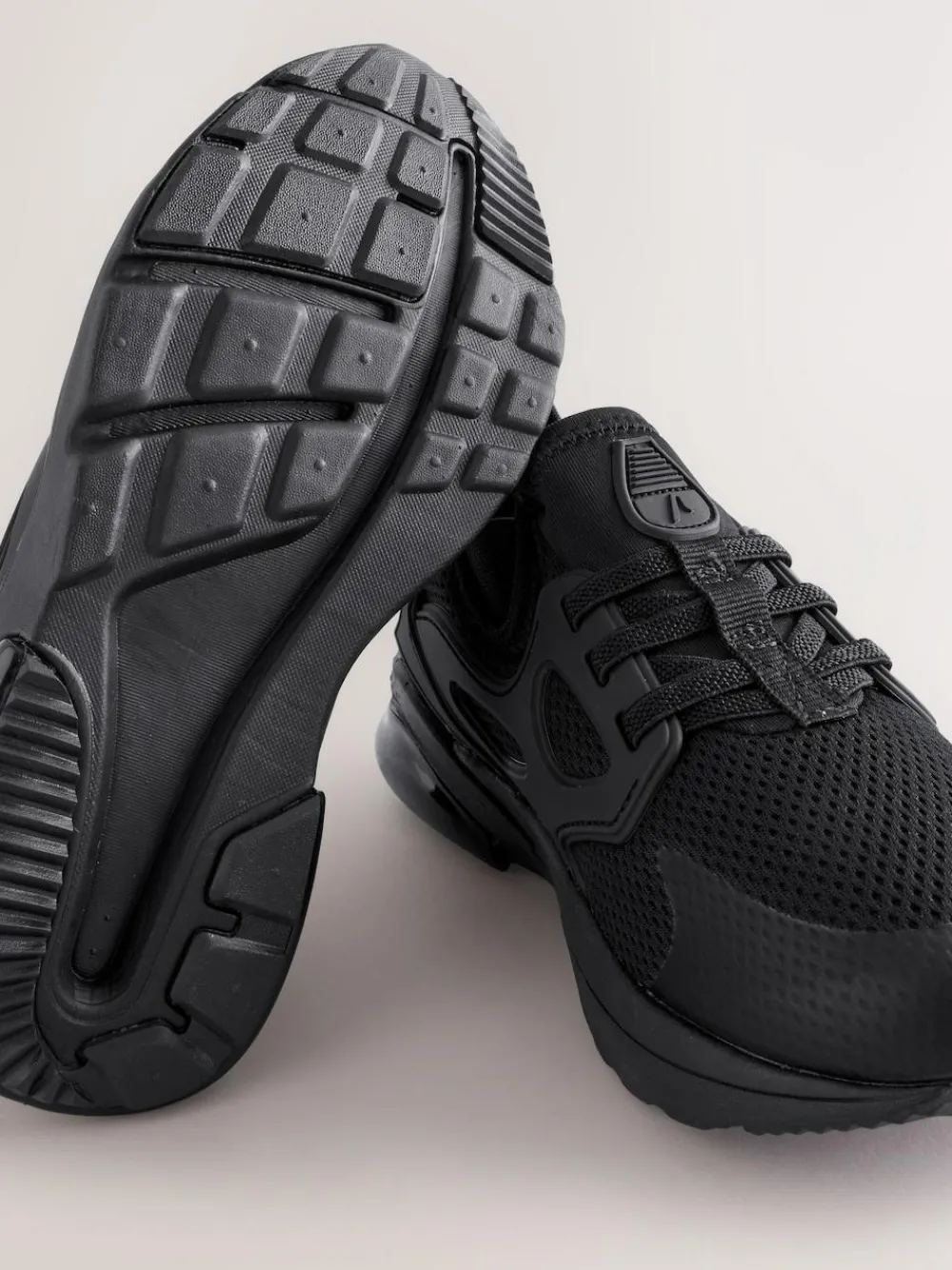 Next Wide Fit (G) Elastic Lace Trainers^BOY School Shoes|Boys Shoes