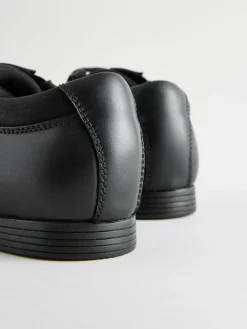 Next Black Wide Fit (G) Lace-Up Leather School Shoes^BOY School Shoes|Boys Shoes