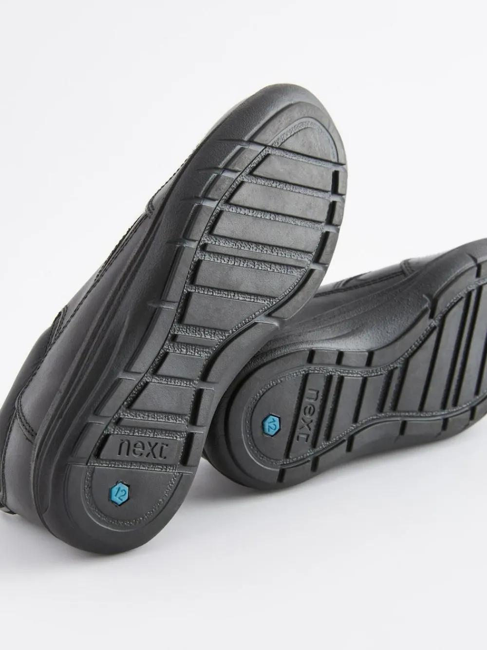 Discount Next Black Wide Fit (G) School Leather Lace-Up Shoes