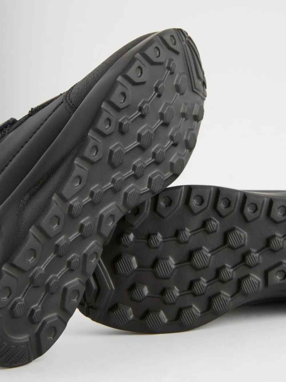 Hot Next Black Wide Fit (G) Touch Fastening Leather School Shoes