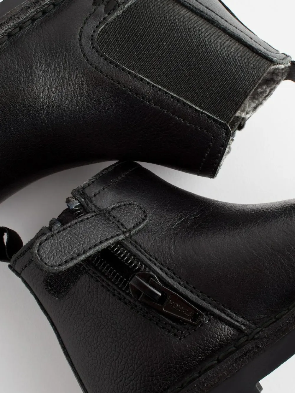 Best Next Wide Fit (G) Warm Lined Leather Chelsea Boots Black