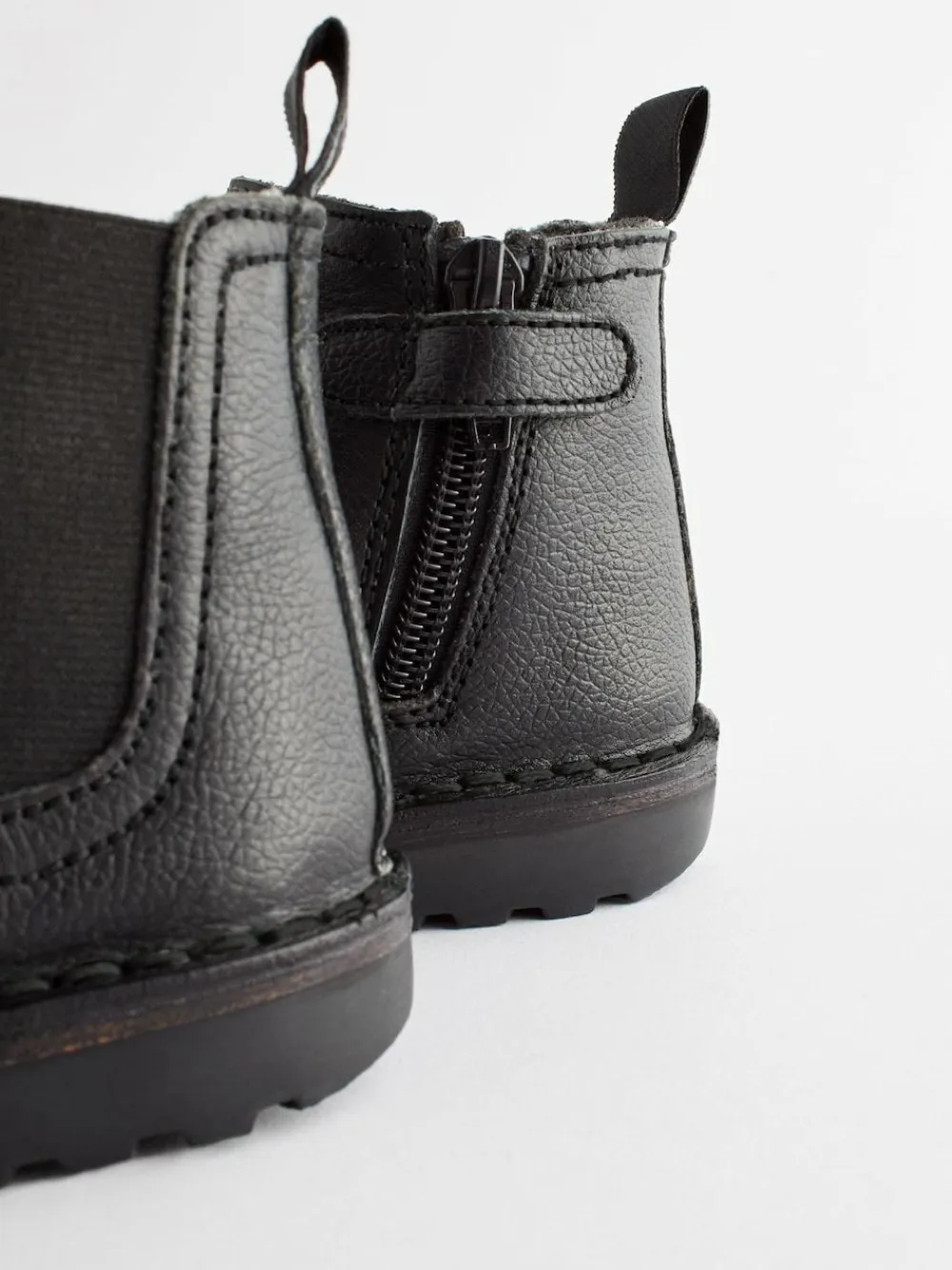 Best Next Wide Fit (G) Warm Lined Leather Chelsea Boots Black