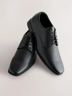 Best Next Black Wide Fit Slim Square Derby Shoes