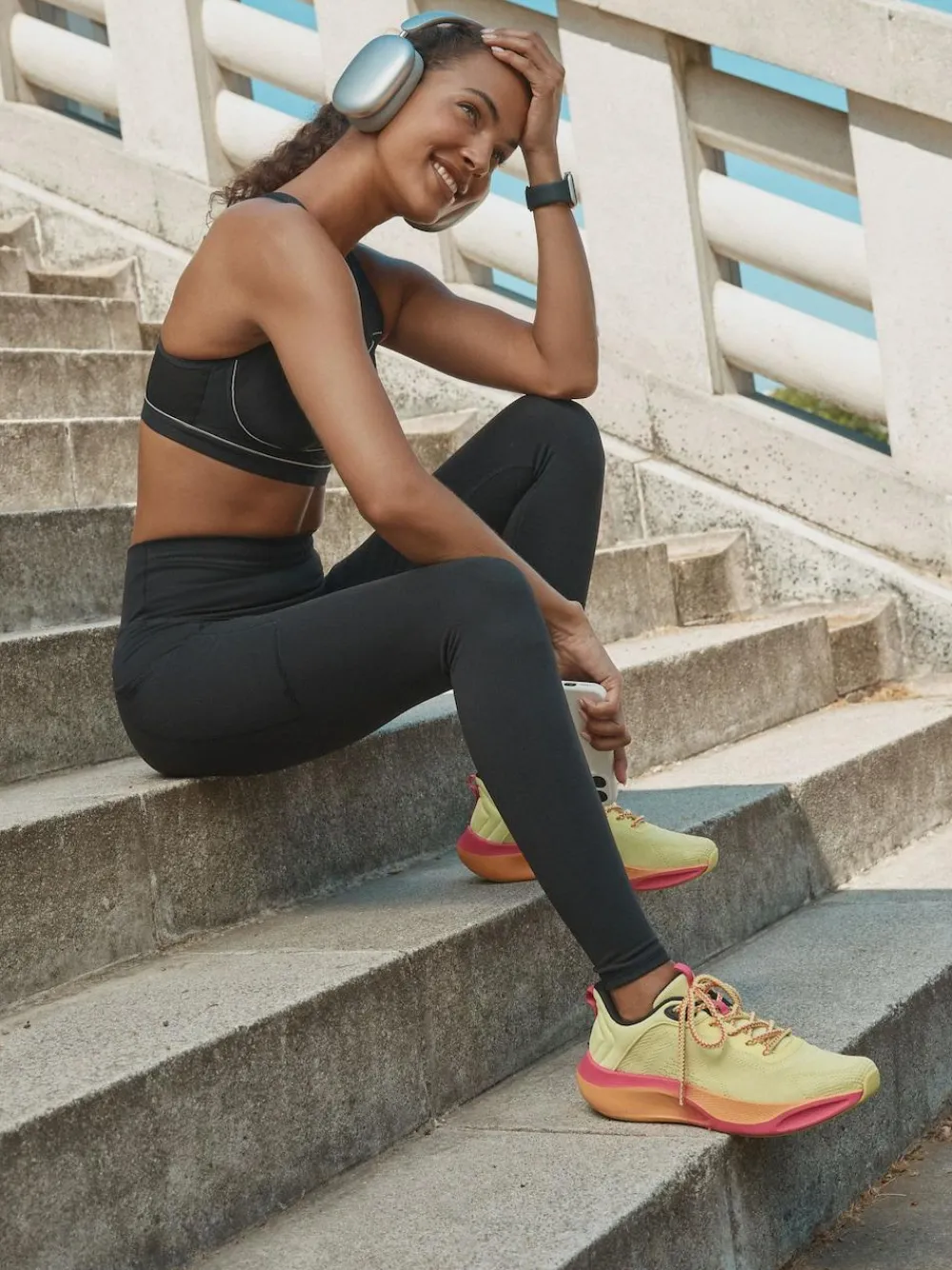 Clearance Next Active Sports Dry Tech Sculpting Leggings Black with Pocket