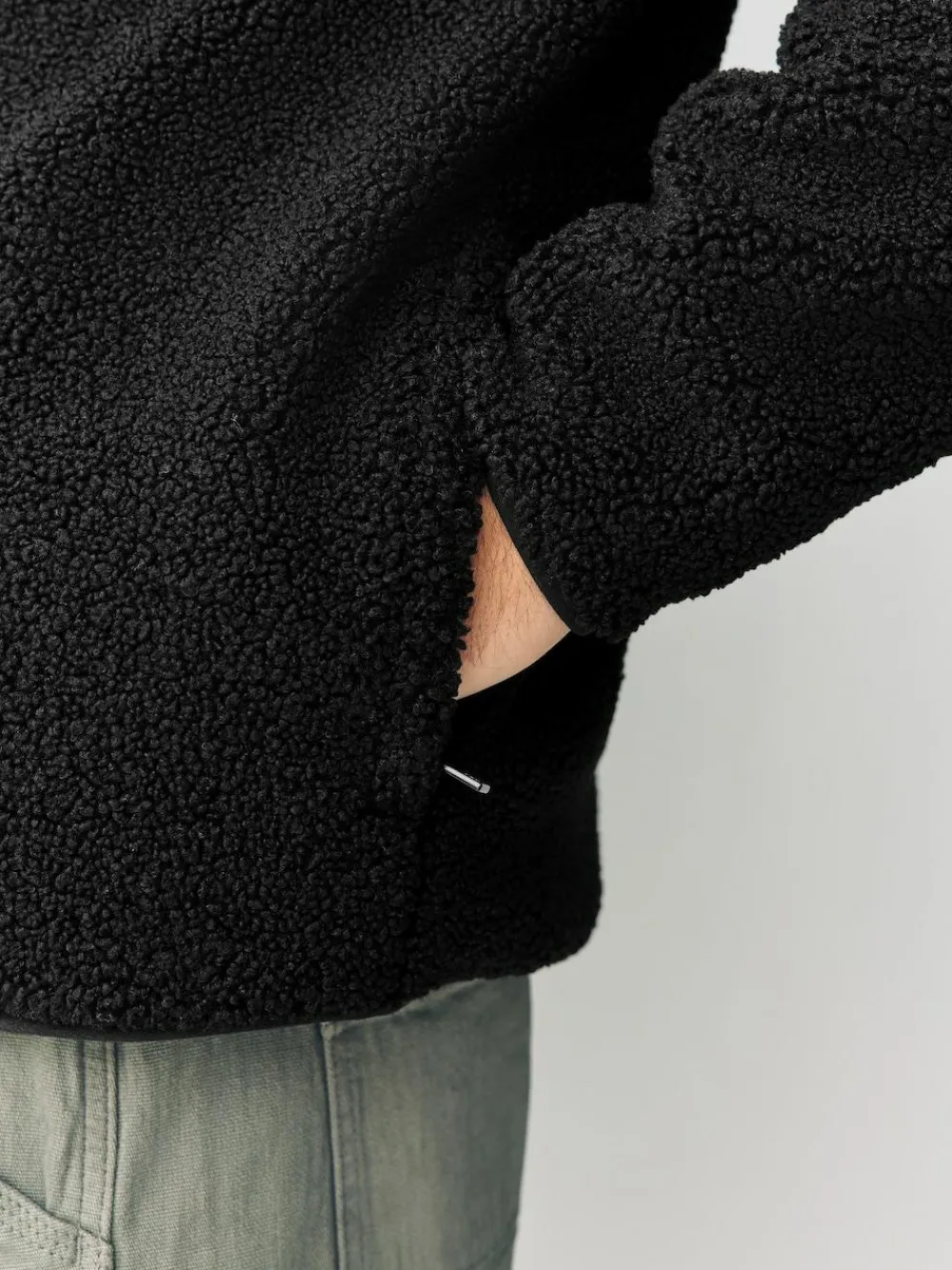 Next Zip Through Funnel Borg Fleece^ Sweatshirts & Hoodies|Sweatshirts & Hoodies