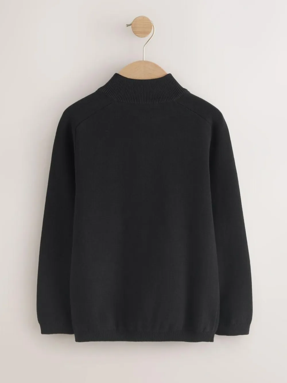 Sale Next Black Zip Through Knitted Cardigan (3-16yrs)