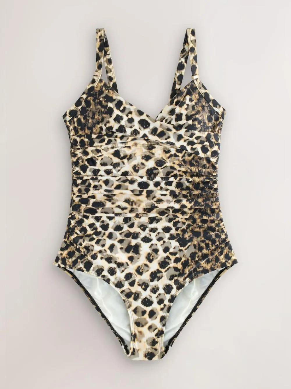 Hot Next Black/Animal Tummy Control Swimsuits 2 Pack