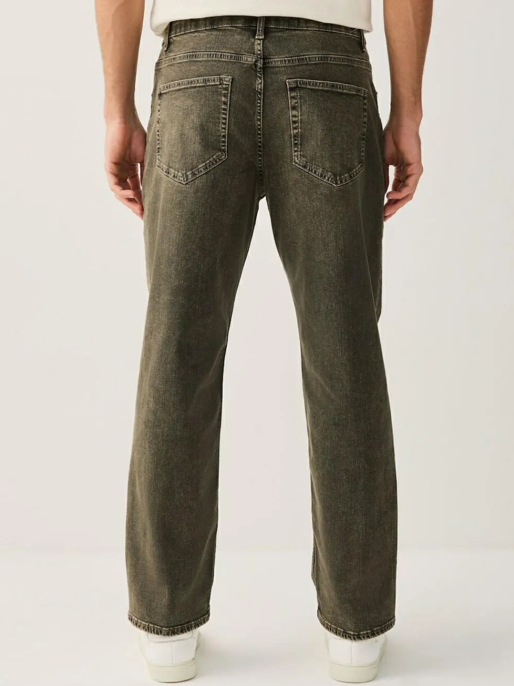 Next Black/Brown Single Straight Fit Classic Stretch Jeans^ Jeans|Jeans