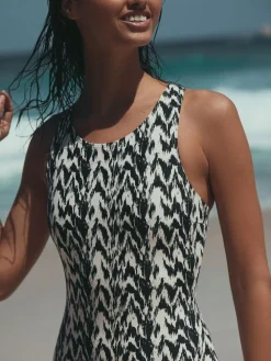 Next Essential High Neck Shaping Swimsuit^Women Swimwear