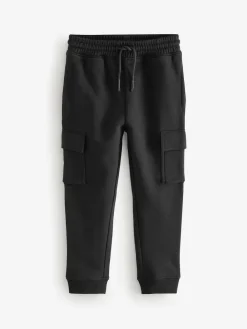 Next Slim Fit Cargo Joggers 2 Pack (3-16yrs) Black/Green