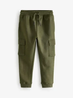 Next Slim Fit Cargo Joggers 2 Pack (3-16yrs) Black/Green