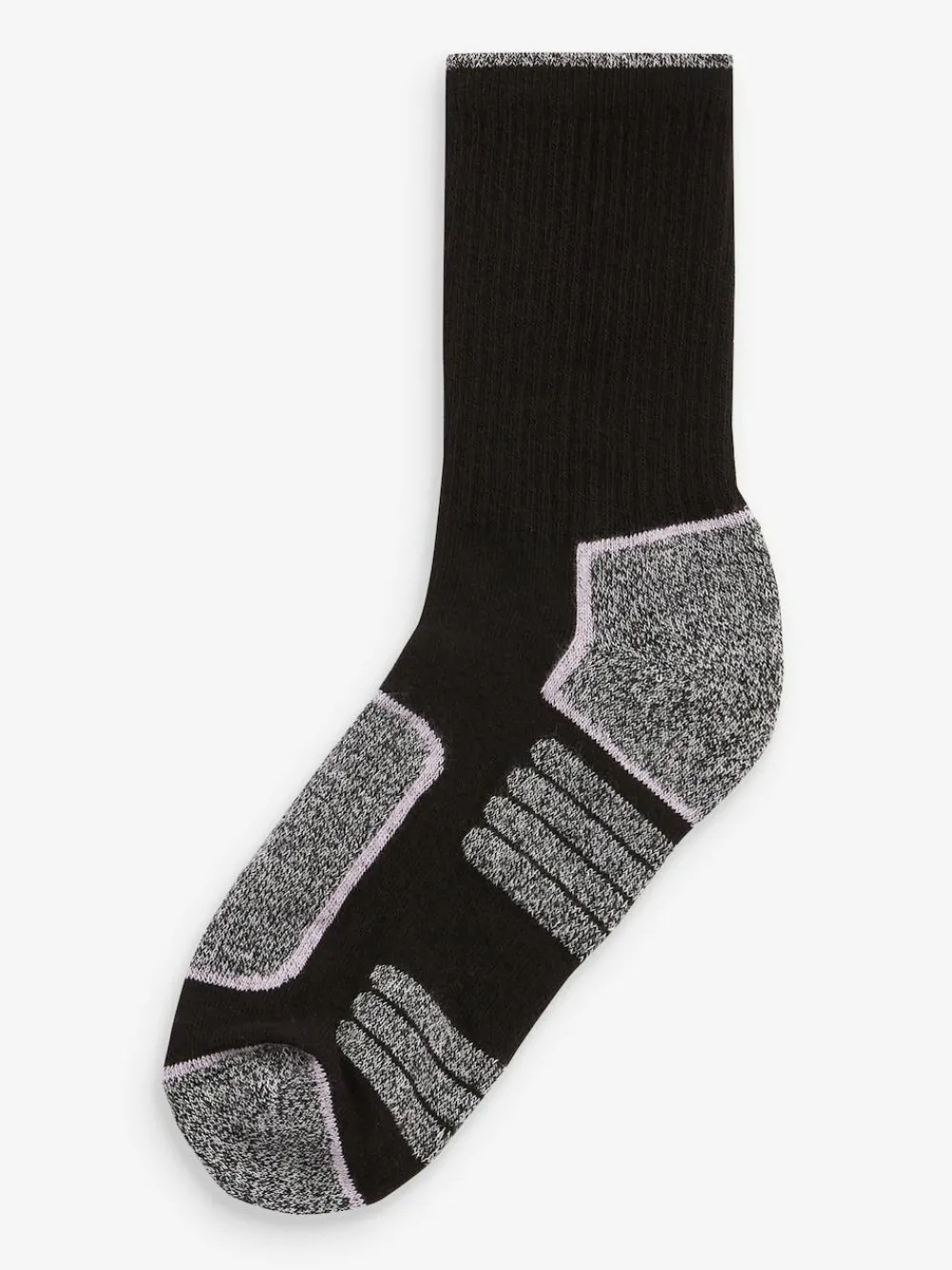 Next Active Sports Walking Ankle Socks 2 Pack Black/Grey