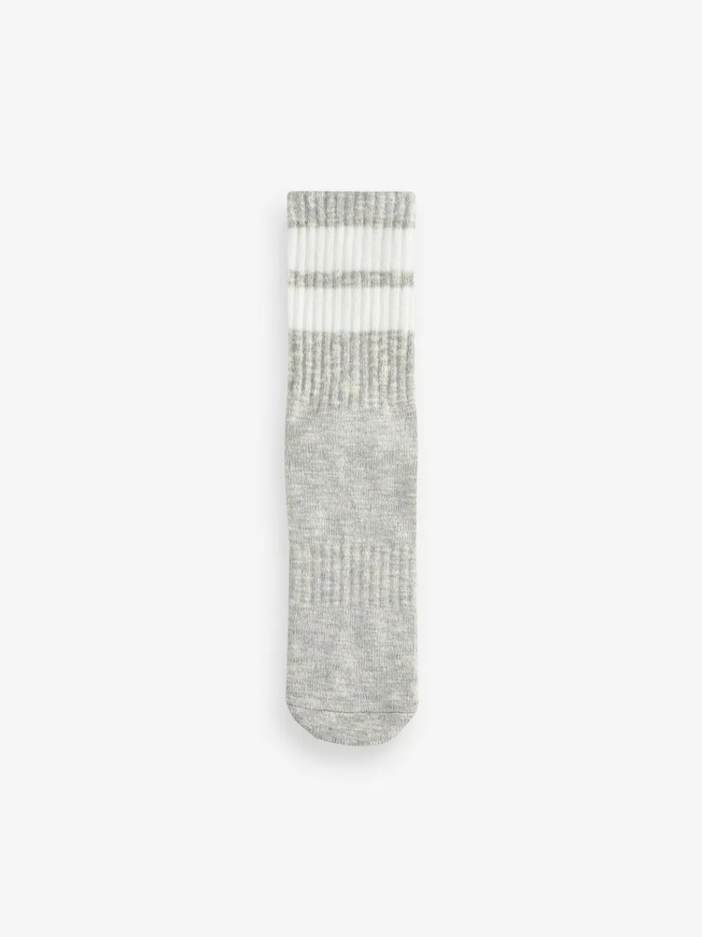 New Next Black/Grey Stripe Cushion Sole Ribbed Sport Ankle Socks 3 Pack With Arch Support