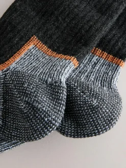 Online Next Black/Grey Thermal Workwear Socks 2 Pack