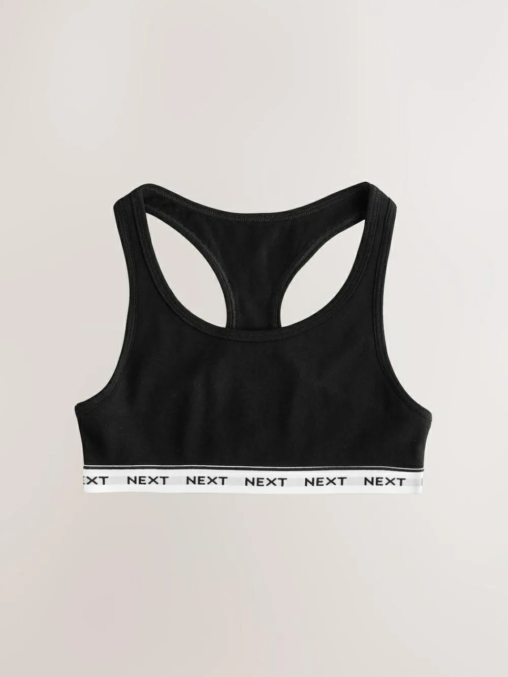 Hot Next Racer Back Crop Tops 3 Pack (5-16yrs) Black/Grey/White