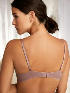 Online Next Pad Non Wire Lace Detail Ultimate Comfort Bras 2 Pack Black/Mauve Purple