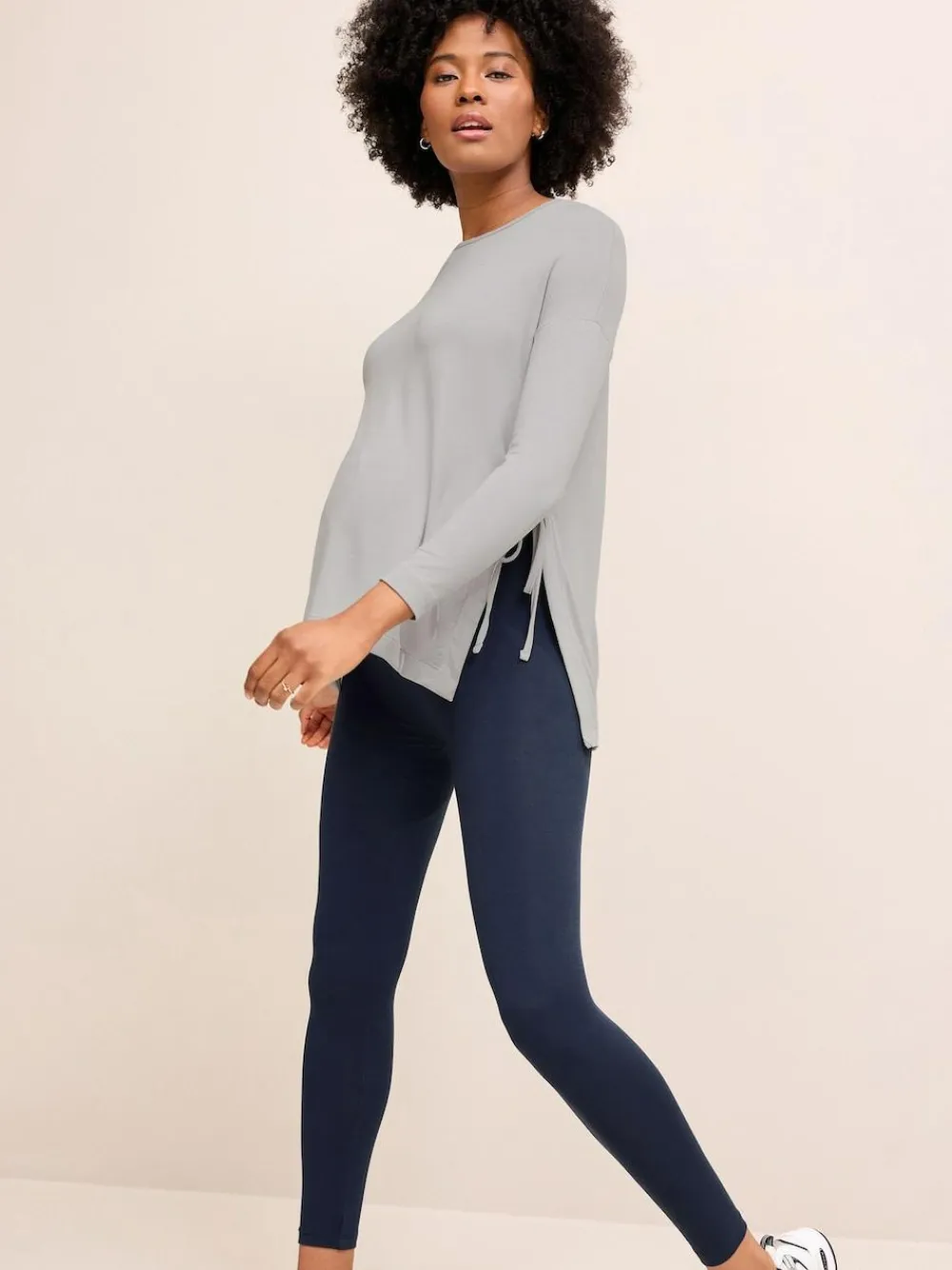 Clearance Next Black/Navy Blue Maternity Essential Leggings 2 Pack