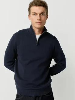 Next N.Premium 100% Cotton Regular Fit Premium Quarter Zip Jumpers 2 Pack^ Nightwear|Knitwear