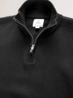 Next N.Premium 100% Cotton Regular Fit Premium Quarter Zip Jumpers 2 Pack^ Nightwear|Knitwear