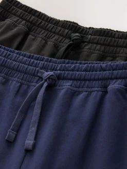 Hot Next Open Loopback Soft Touch 2 Pack Open Joggers Black/Navy
