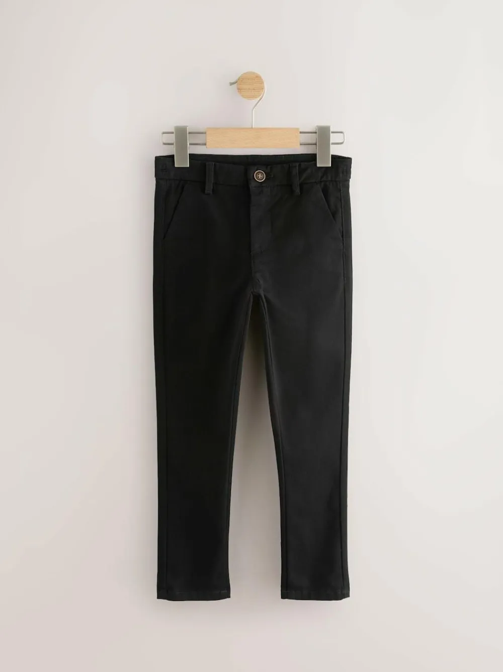 Hot Next Stretch Skinny Chino Trousers 2 Pack (3-17yrs) Black/Navy