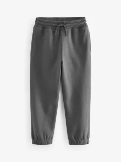 New Next Regular Fit Basic Joggers 5 Pack (3-16yrs) Black/Navy/Grey
