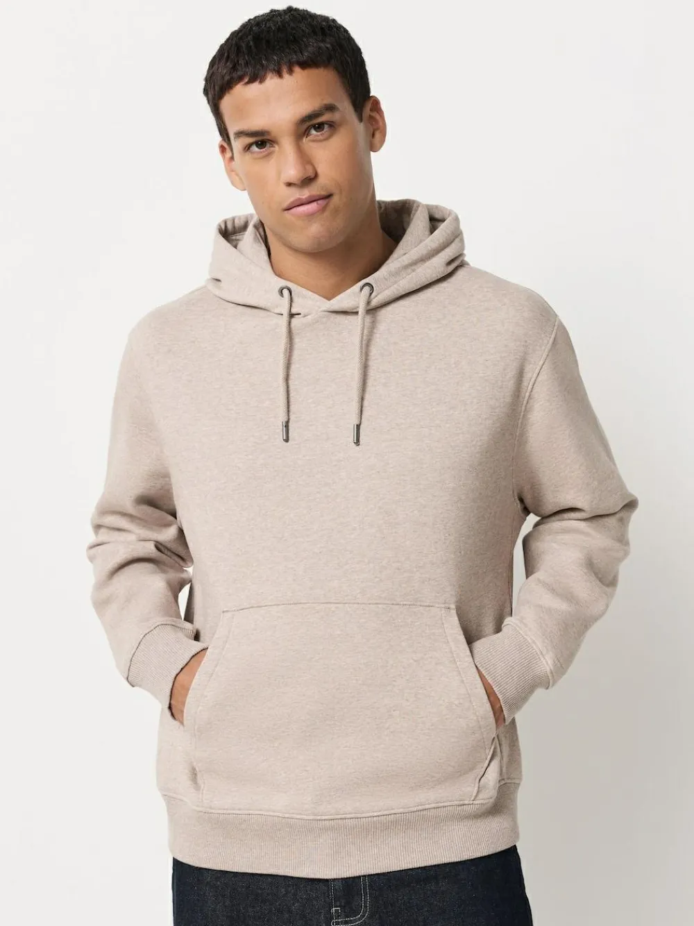 Sale Next Cotton Rich Jersey Overhead Hoodies 2 Pack Black/Neutral