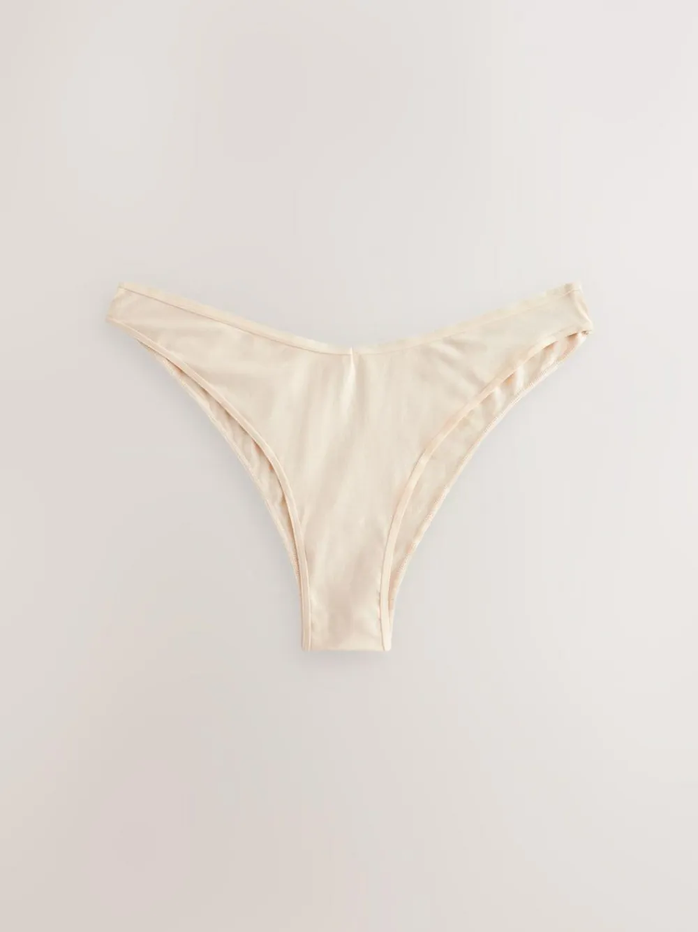 Sale Next Extra High Leg Cotton Rich Knickers 5 Pack Black/Pastel Rose Nude/White
