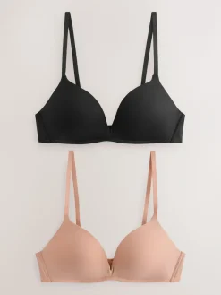 Next A-E Push Up Padded Non Wired Smoothing Bras 2 Pack^Women Bras|All Lingerie