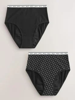 Next Full Brief Heavy Flow Period Knickers 2 Pack^Women Panties|All Lingerie