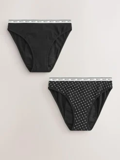 Next High Leg Heavy Flow Period Knickers 2 Pack^Women Panties