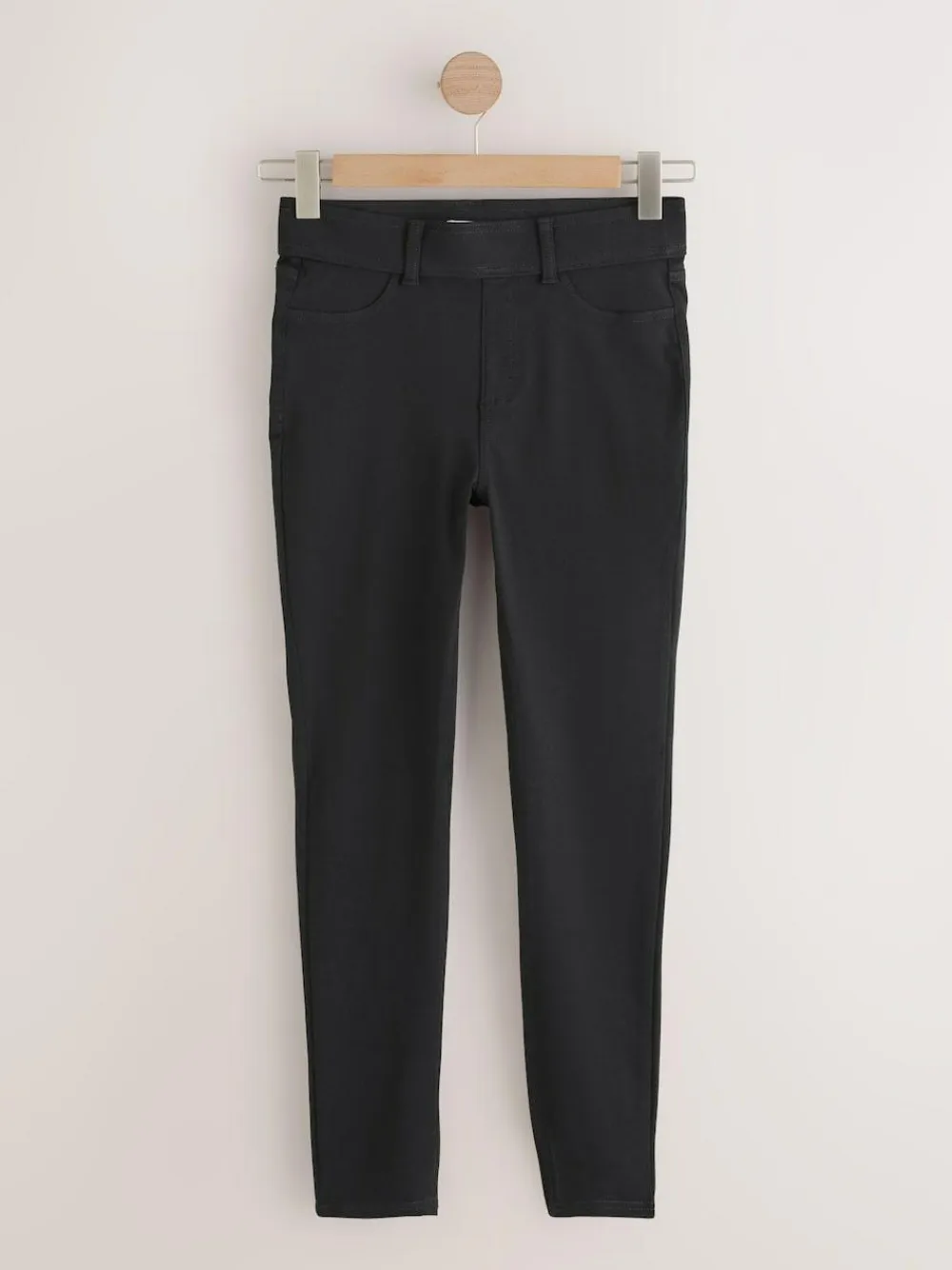 New Next Full Length Jersey Denim Leggings 2 Pack Black/Rinse Blue