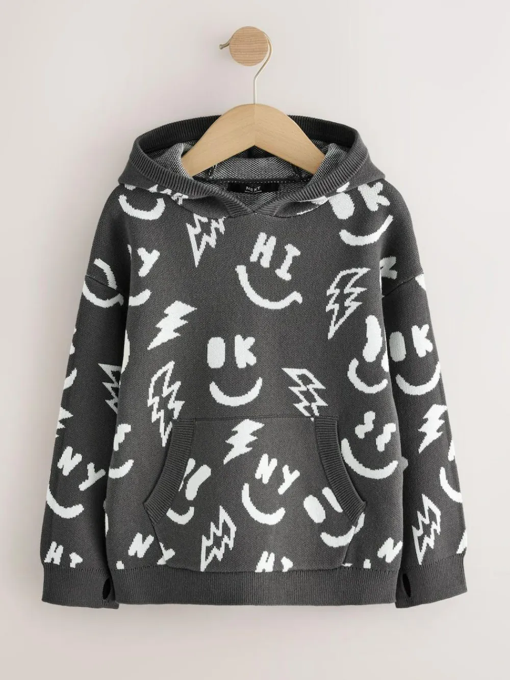 Next Knitted Hoodie (3-16yrs)^BOY Knitwear & Sweaters|Knitwear