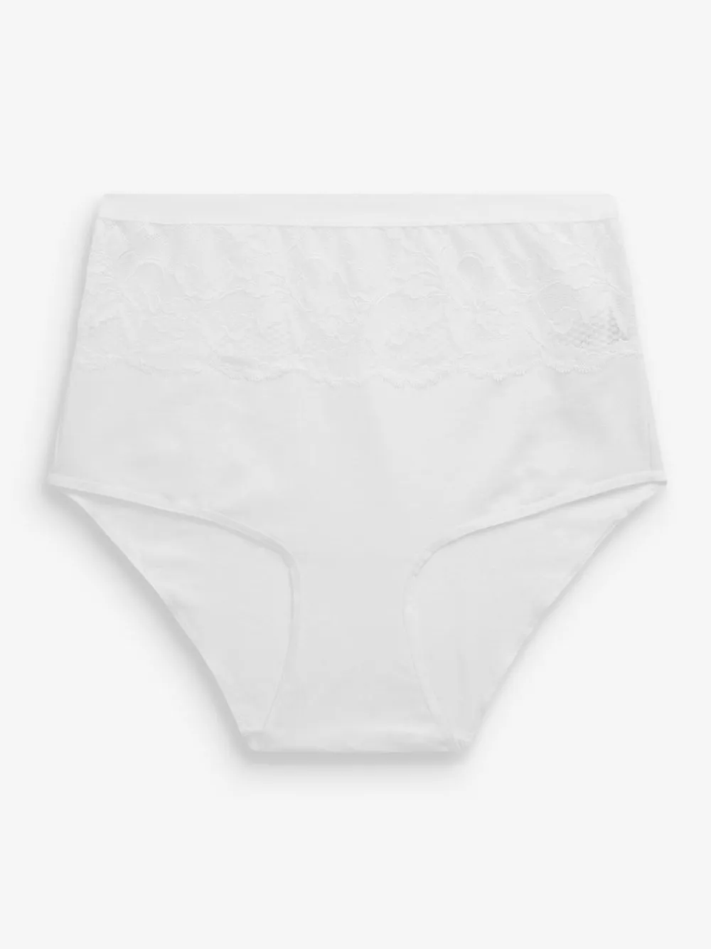 Hot Next Black/White Cotton Tummy Control Shaping High Waist Knickers 2 Pack