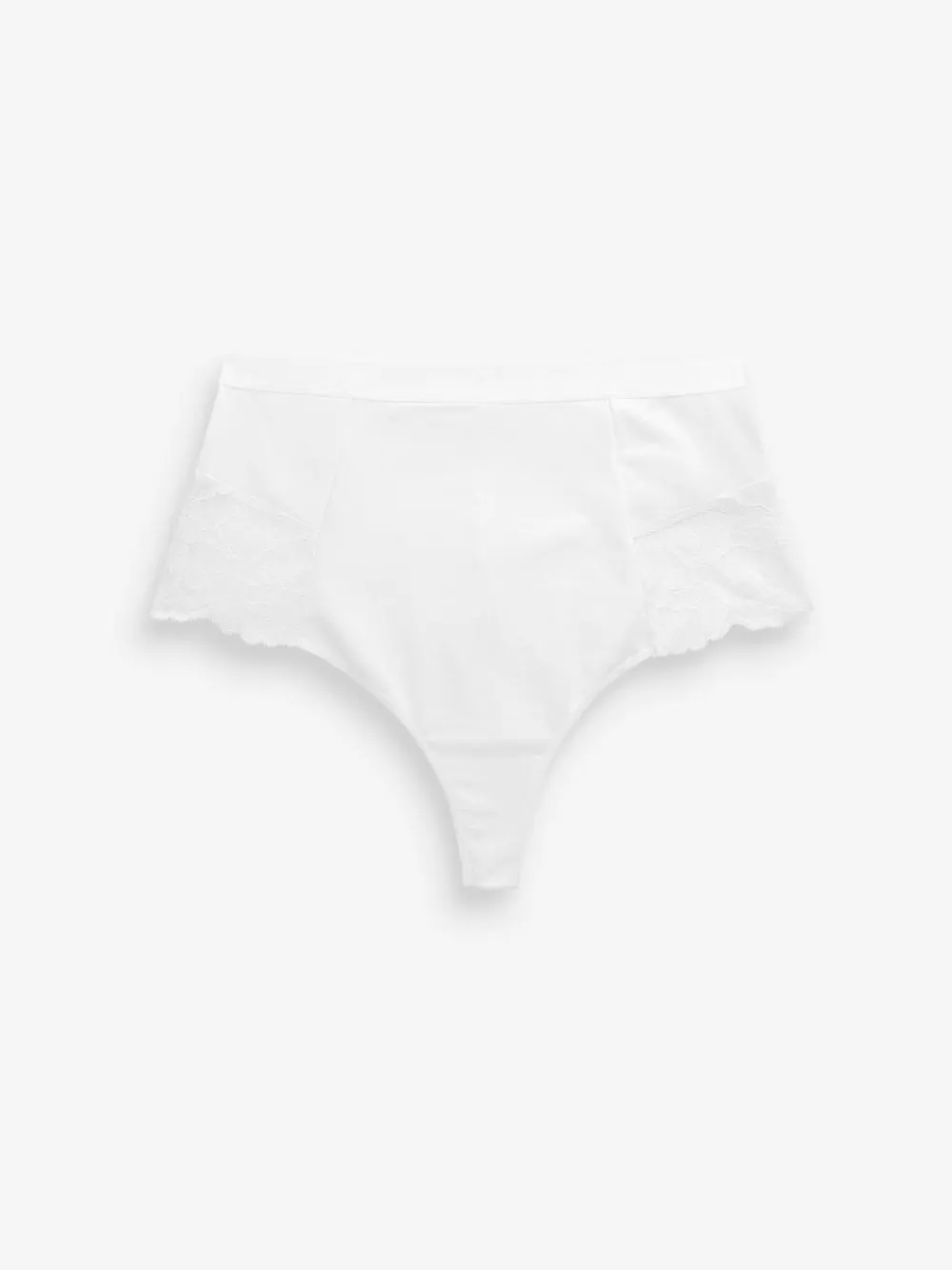 Next Black/White Cotton Tummy Control Shaping Thong Knickers 2 Pack^Women All Lingerie|Shapewear