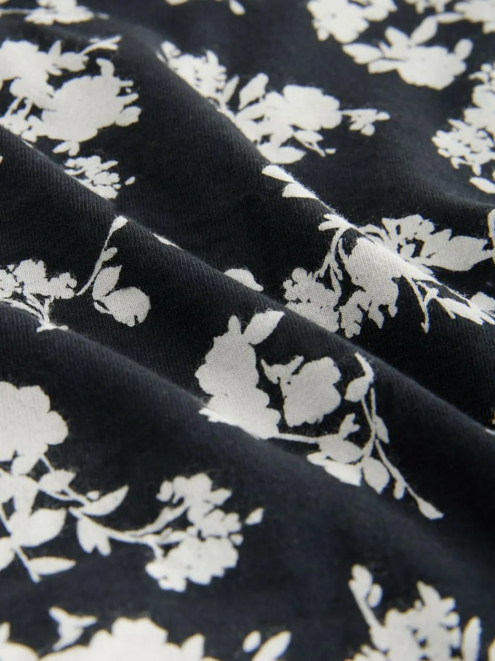 Next Black/White Floral Print Midi Cotton Logo Knickers 4 Pack^Women All Lingerie|Panties