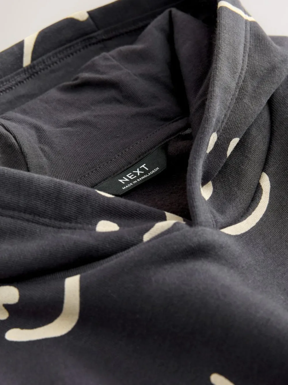Next Black/White Long Sleeve Printed Hoodie (3mths-7yrs)