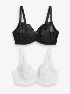 Next Non Pad Balcony DD+ Lace Bras 2 Pack^Women Dd+ Range|All Lingerie