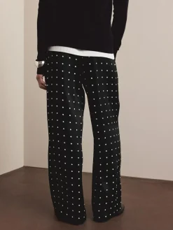Next Satin Tie Waist Wide Leg Trousers^Women Pants