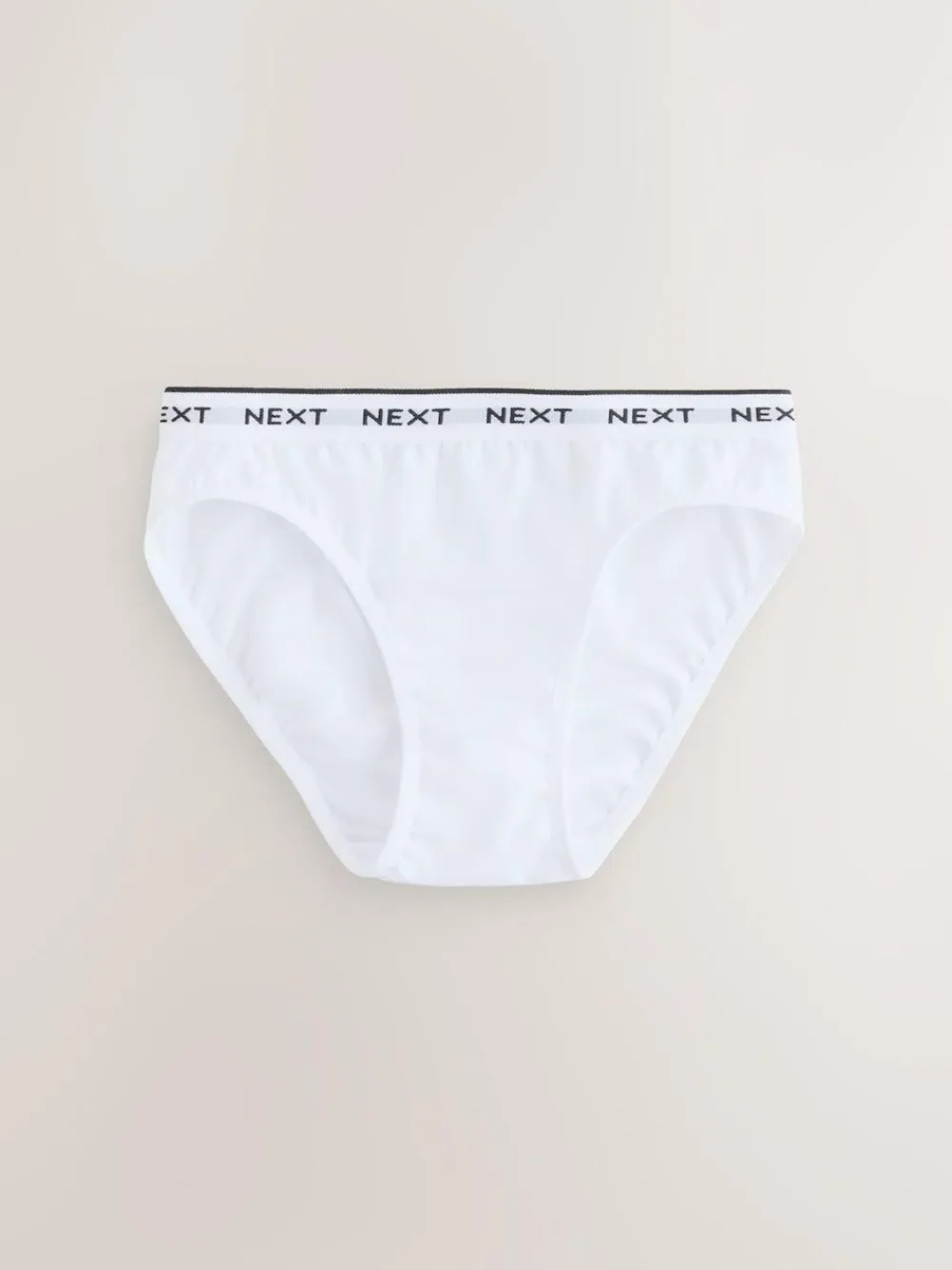 Online Next Bikini Briefs 10 Pack (5-16yrs) Black/White Print