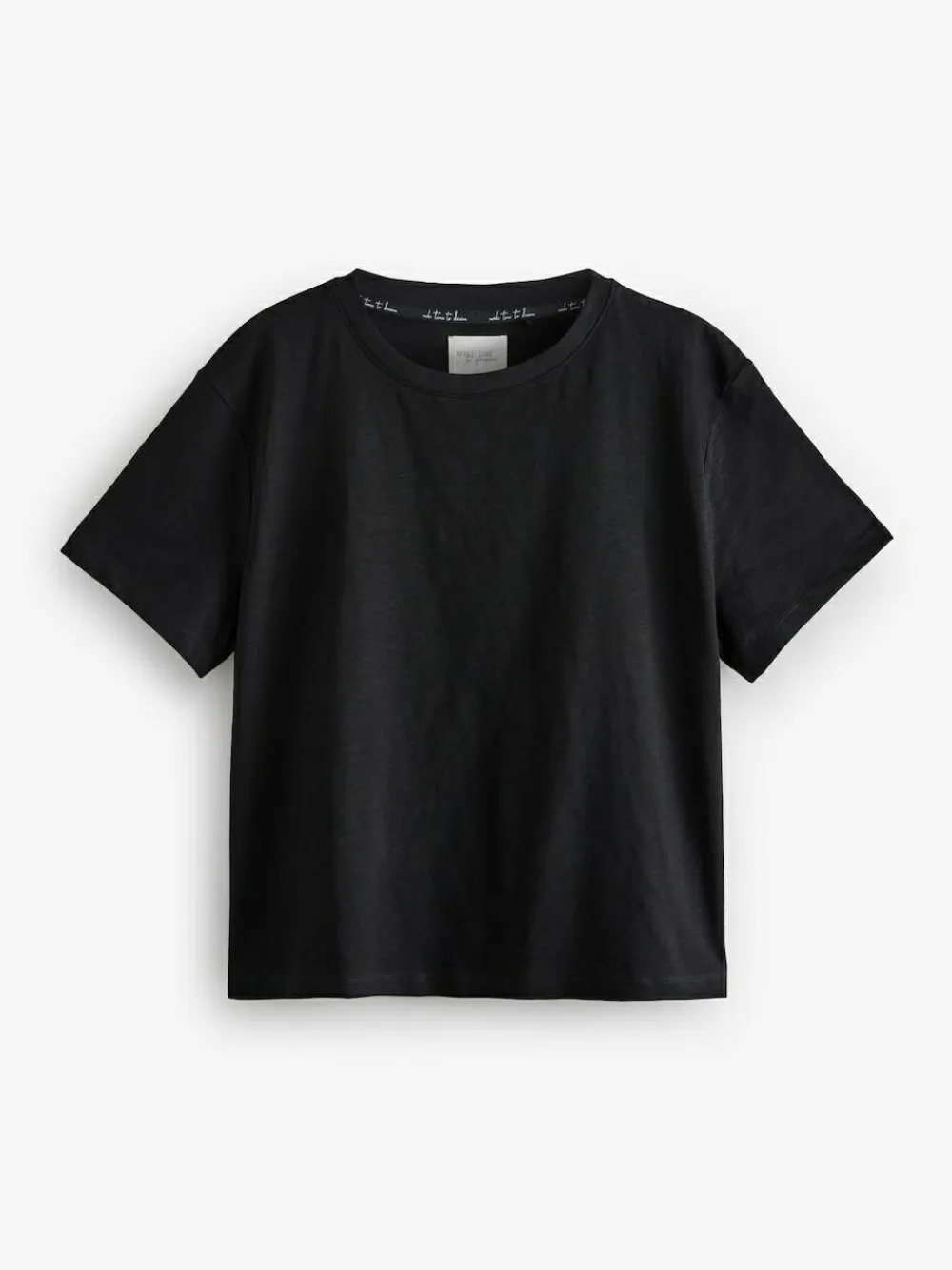 Next Black/White Short Sleeve 100% Cotton Pyjamas 2 Pack^Women Pyjamas|All Night & Lounge