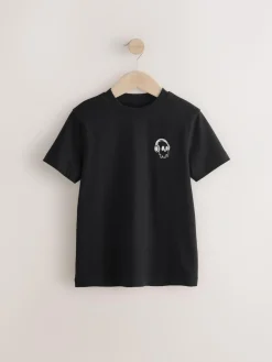 Next 4 Pack Short Sleeve Small Graphic T-Shirts 4 Pack (3-16yrs)^BOY T-Shirts